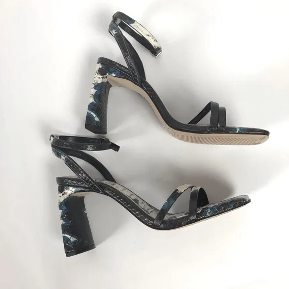 Gianni Bini Zarriah Snake Print Strappy Sandals