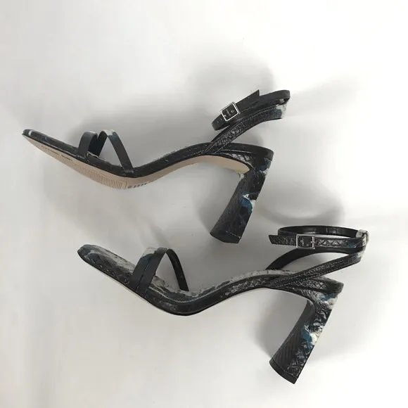Gianni Bini Zarriah Snake Print Strappy Sandals