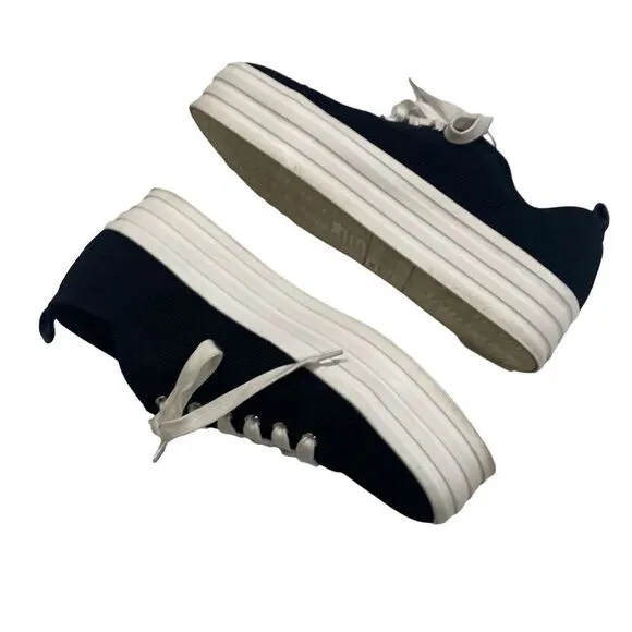 Gianni Bini MarnahTwo Lace-Up Platform Sneakers Size 7.5M