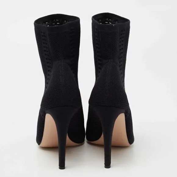 Gianvito Rossi Stretch Knit Boots 39.5