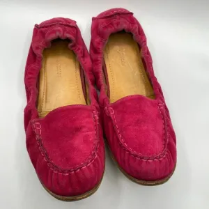 Giorgio Armani Pink Suede Loafers Size 40.5/8.5