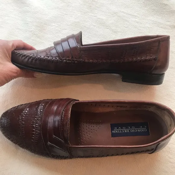 Giorgio Brutini Brown Loafers Sz 9.5 D