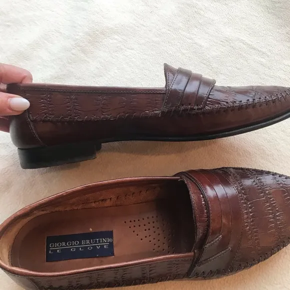 Giorgio Brutini Brown Loafers Sz 9.5 D