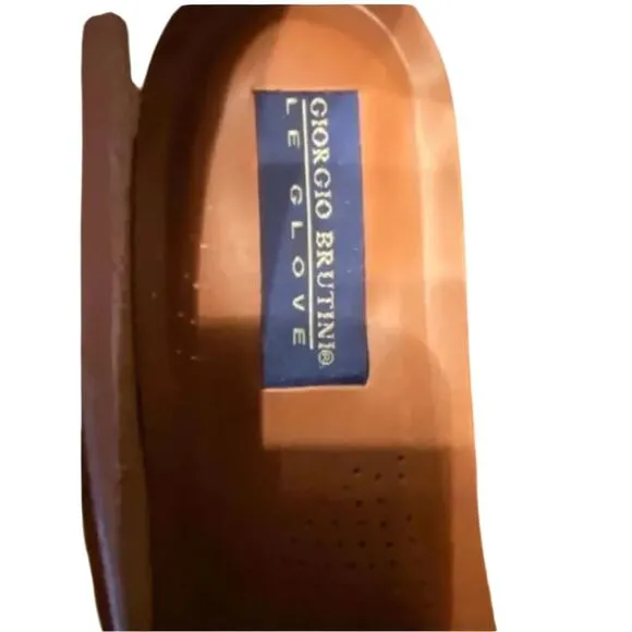 Giorgio Brutini Le Glove Slip On Leather Loafers Made in Brazil, Brand New