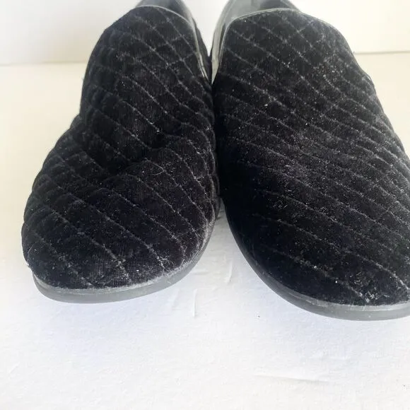 Giorgio Brutini Mens Loafers Suede Size 11 Slip Ons Velvet Chatwal Quilted Black