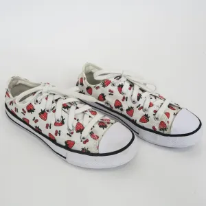 Girls Converse Strawberry Cherry Low Top Sneakers
