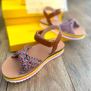 Girls strappy sandals by Maison Mangostan