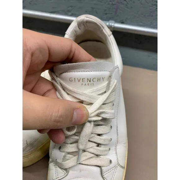 Givenchy Urban‎ Street Sneakers White Leather Low-Top Size 36 Made in Italy