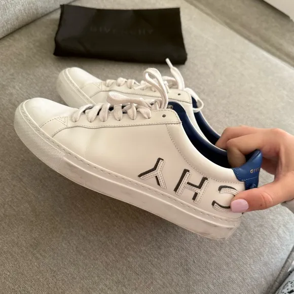 GIVENCHY Urban Street white and blue reverse sneakers