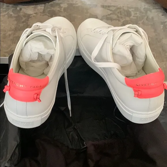Givenchy White and Pink Sneakers