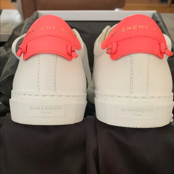 Givenchy White and Pink Sneakers