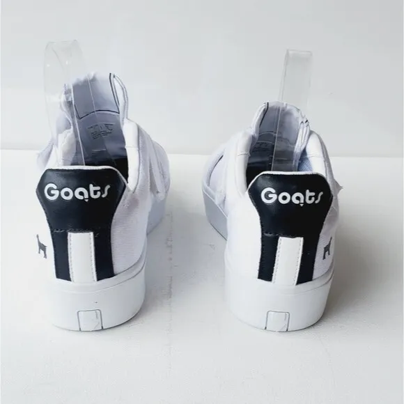 Goats White Canvas Womens Platform Sneakers size 7 NWOT