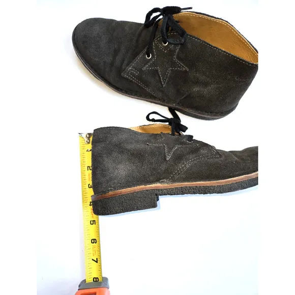 Golden Goose City Desert Boots Chocolate Brown Suede Womens size EU38