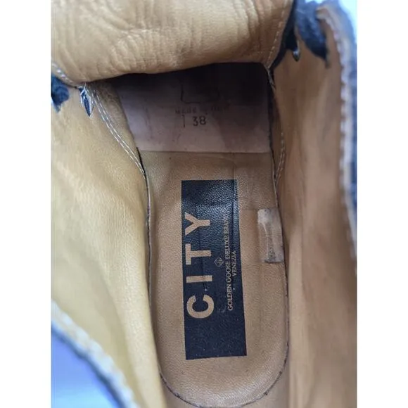 Golden Goose City Desert Boots Chocolate Brown Suede Womens size EU38