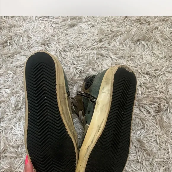 Golden Goose Green and Brown Urban Sneakers