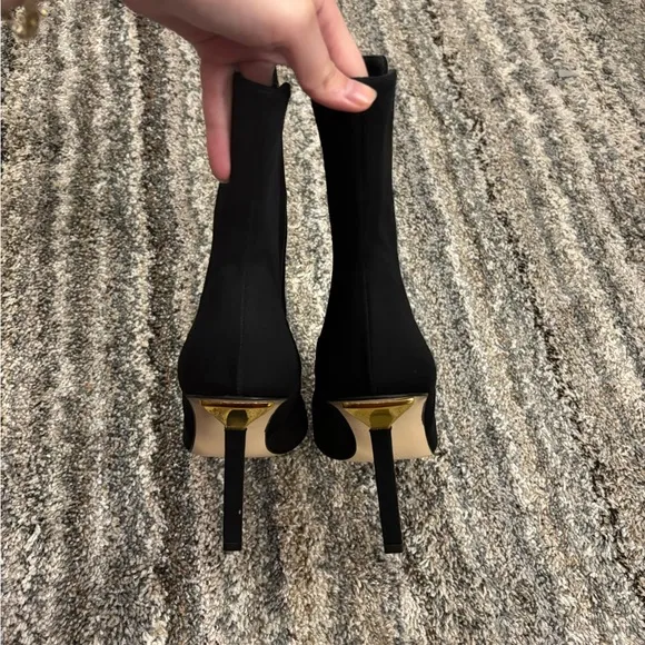 Good American Heeled Boots Sz 12 | Good American Pointed Toe Chelsea Heeled Boot