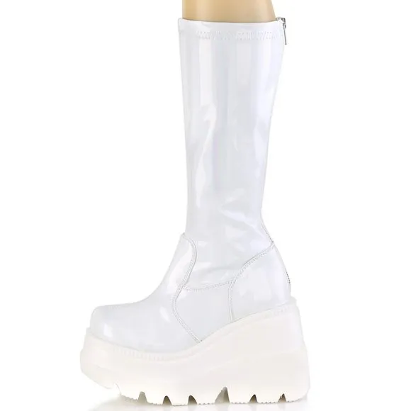 Gothic Platform Wedge Heel Knee High Boots