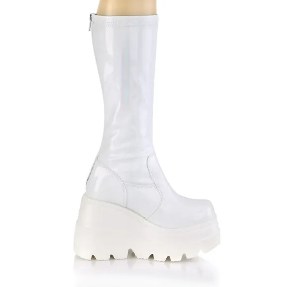 Gothic Platform Wedge Heel Knee High Boots