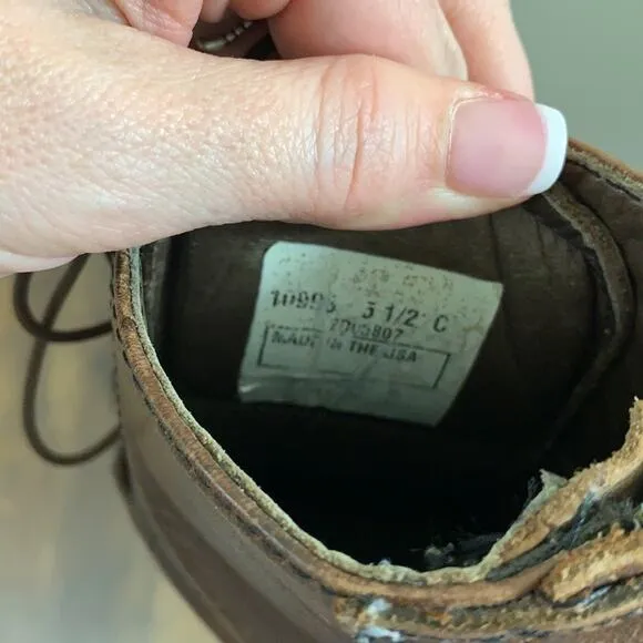 Grand Prix Brown Leather Lace-Up Riding Boots 5.5