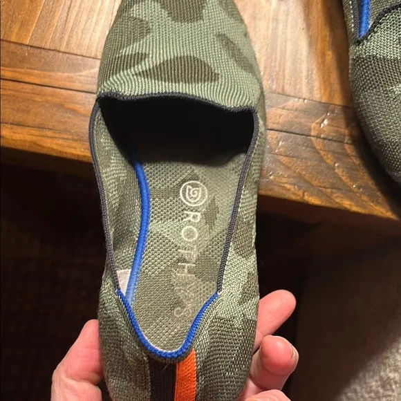 Green Camouflage Slip-On Loafers