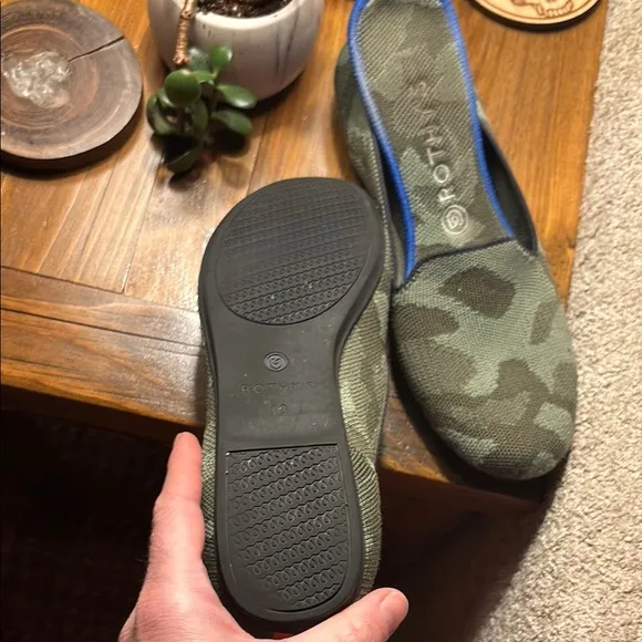 Green Camouflage Slip-On Loafers