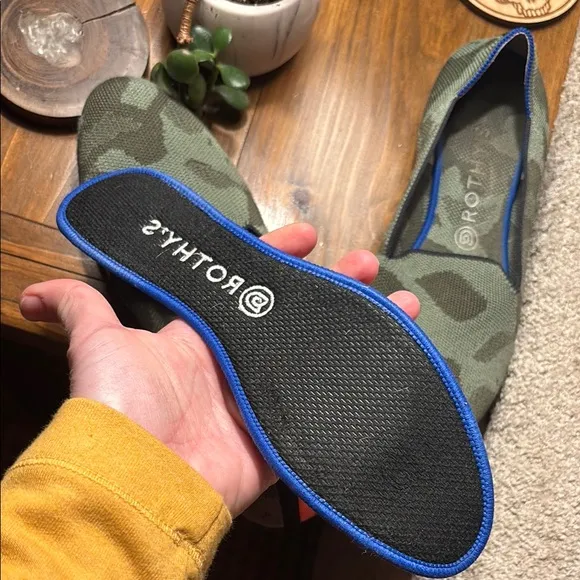 Green Camouflage Slip-On Loafers