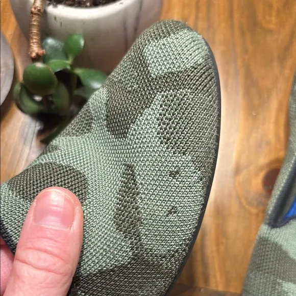 Green Camouflage Slip-On Loafers
