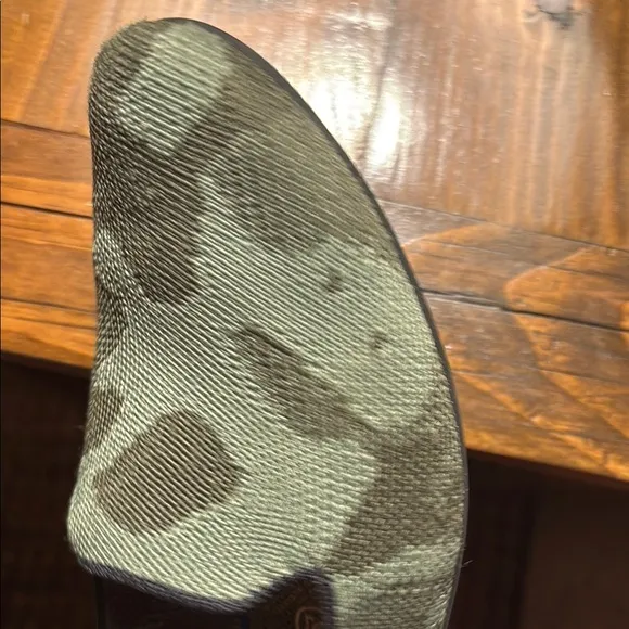Green Camouflage Slip-On Loafers