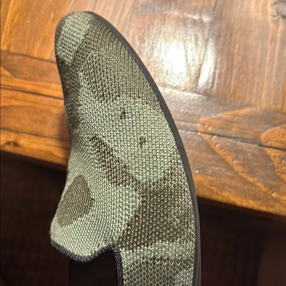 Green Camouflage Slip-On Loafers