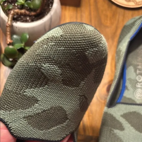 Green Camouflage Slip-On Loafers