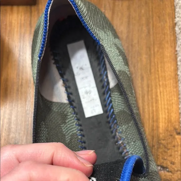 Green Camouflage Slip-On Loafers