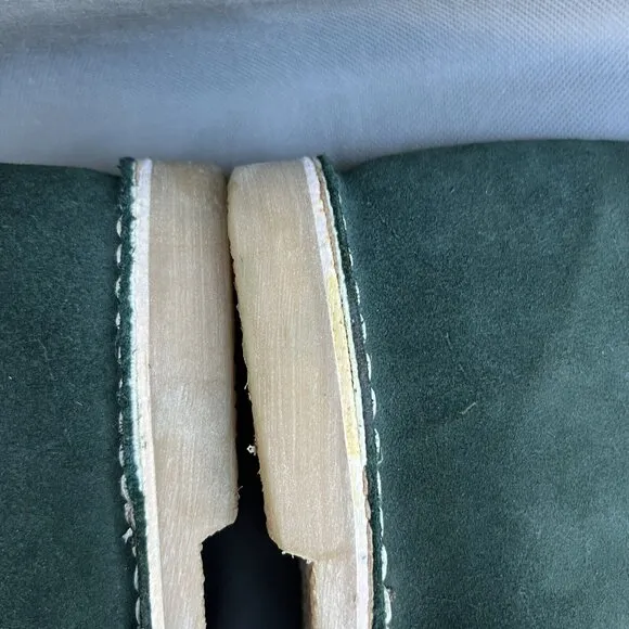 Green Suede Desert Boots Lace Up Crepe Soles Shoes Men’s Size 42 Casual Fall