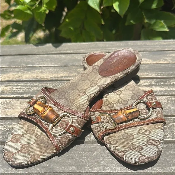 Gucci Brown Comfort Sandals
