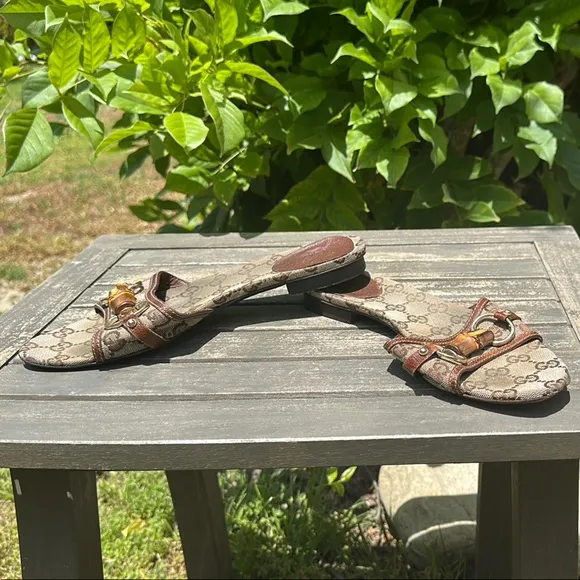 Gucci Brown Comfort Sandals