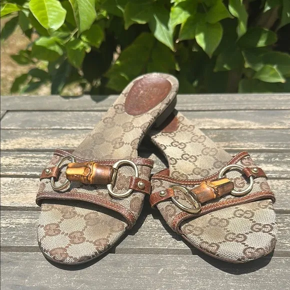 Gucci Brown Comfort Sandals