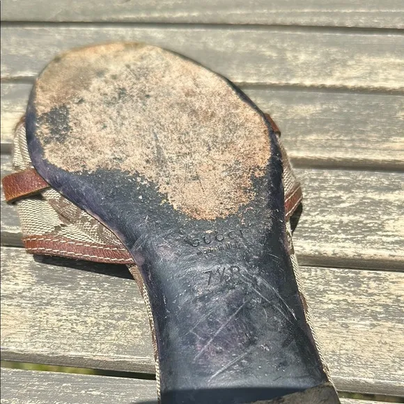 Gucci Brown Comfort Sandals