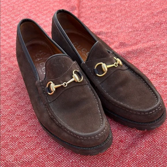Gucci Brown Horsebit Loafers Slip-On, men’s, 11.5.  Gorgeous