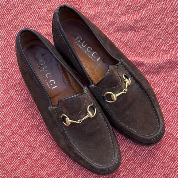 Gucci Brown Horsebit Loafers Slip-On, men’s, 11.5.  Gorgeous