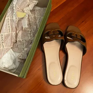 Gucci Brown Slide Sandals for Women