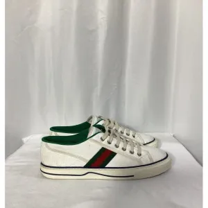 Gucci Tennis 1977 Mini GG Sneakers in White Canvas