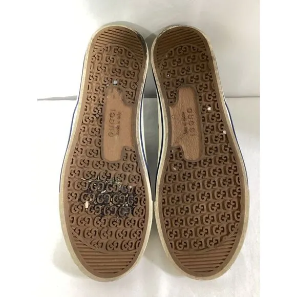 Gucci Tennis 1977 Mini GG Sneakers in White Canvas