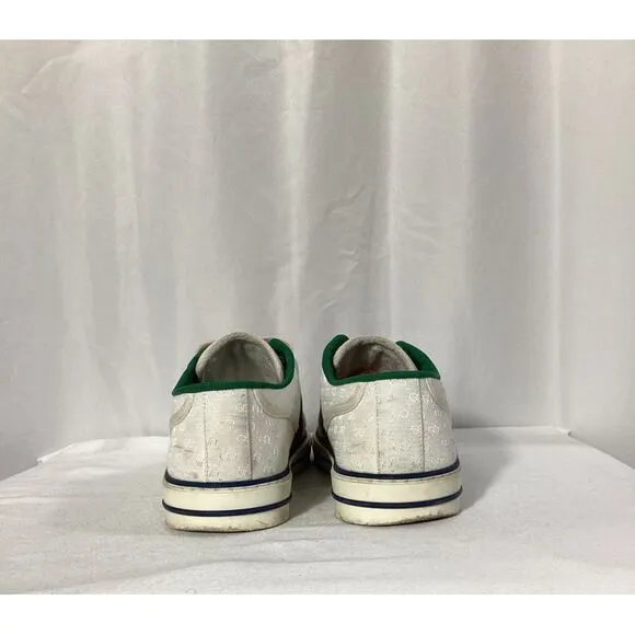 Gucci Tennis 1977 Mini GG Sneakers in White Canvas
