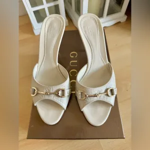 Gucci Women's Cream Stiletto Sandals