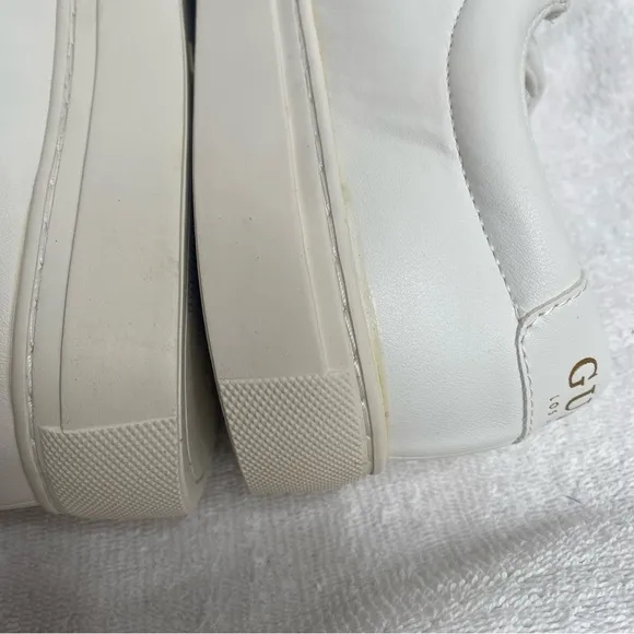 GUESS Men's White Barette Low-Top Lace Up Sneakers Size 8 Casual Streetwear