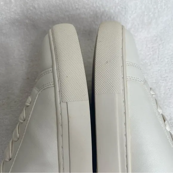 GUESS Men's White Barette Low-Top Lace Up Sneakers Size 8 Casual Streetwear