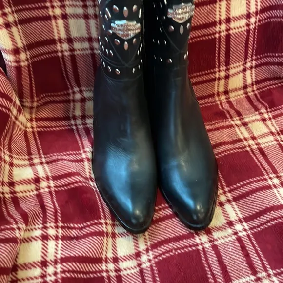Harley Davidson after riding boots
