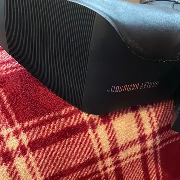 Harley Davidson after riding boots