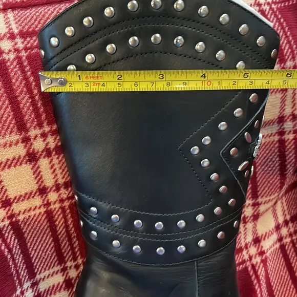 Harley Davidson after riding boots