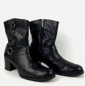 Harley Davidson Black Leather Riding Boots Women’s Size 7 D85397