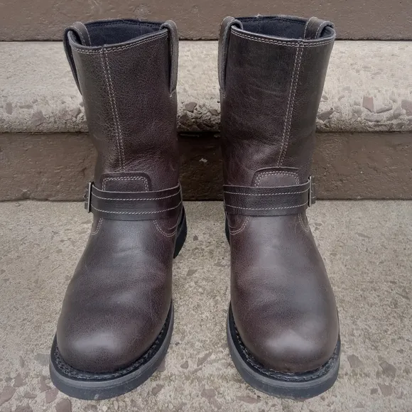 Harley-Davidson Brown Leather Riding Boots